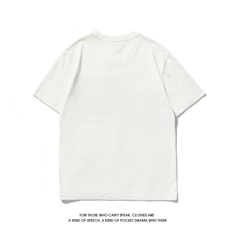 Summer T-Shirt Men's Short Sleeve Pure Cotton T-Shirt Men's Casual Half Sleeve Tide T-Shirt