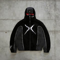 Y2K Embroidered Fleece Jacket For Men Fleece Hoodie