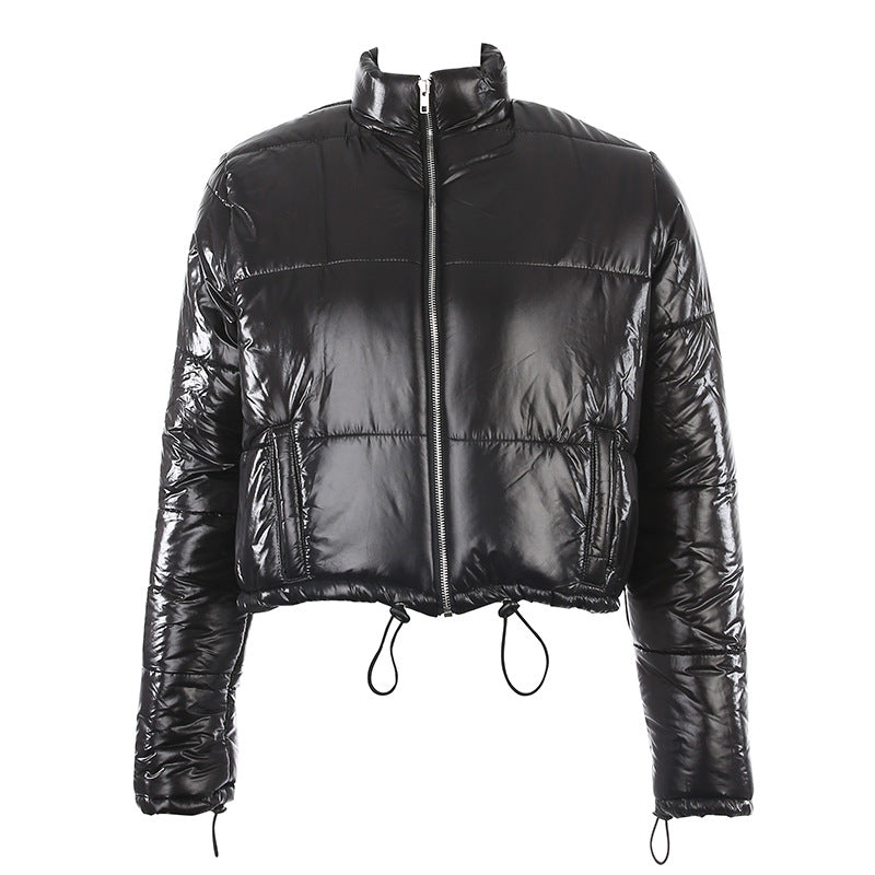Short summer jacket with drawstring