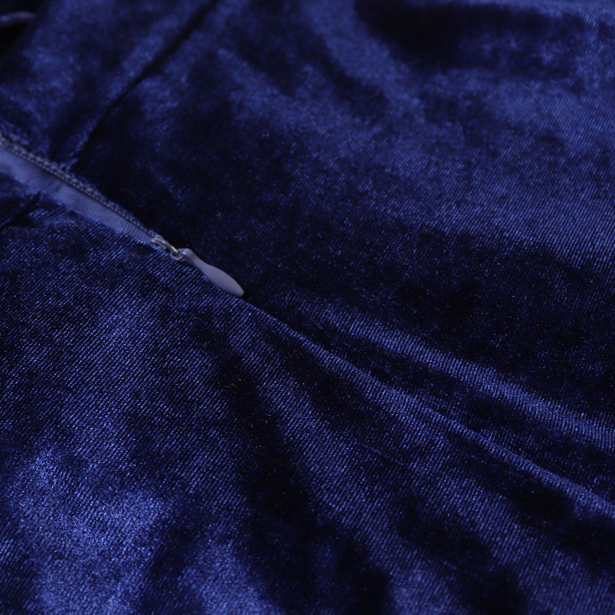 Gold velvet halterneck dress