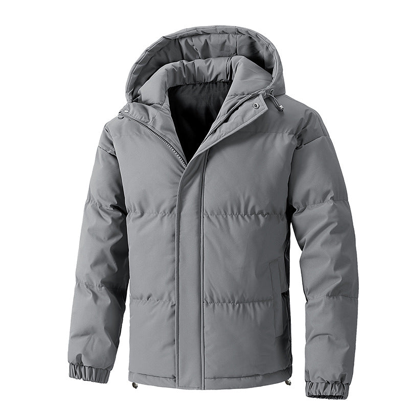Winter Loose Hooded Cotton-padded Jacket Thickened Coat For Men