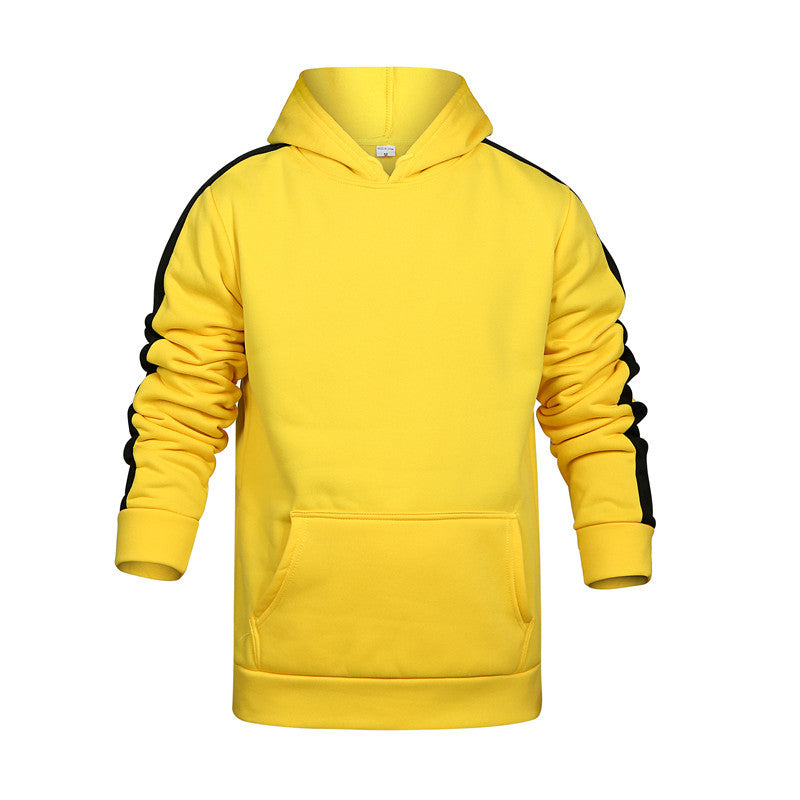 Mens Striped Tide Brand Casual Sweater Hoodie