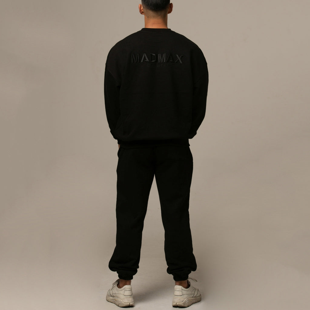 Men's Sports Leisure Running Thick Long Sleeve Hoodless Loose Embroidered Hoodie Pants