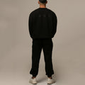 Men's Sports Leisure Running Thick Long Sleeve Hoodless Loose Embroidered Hoodie Pants
