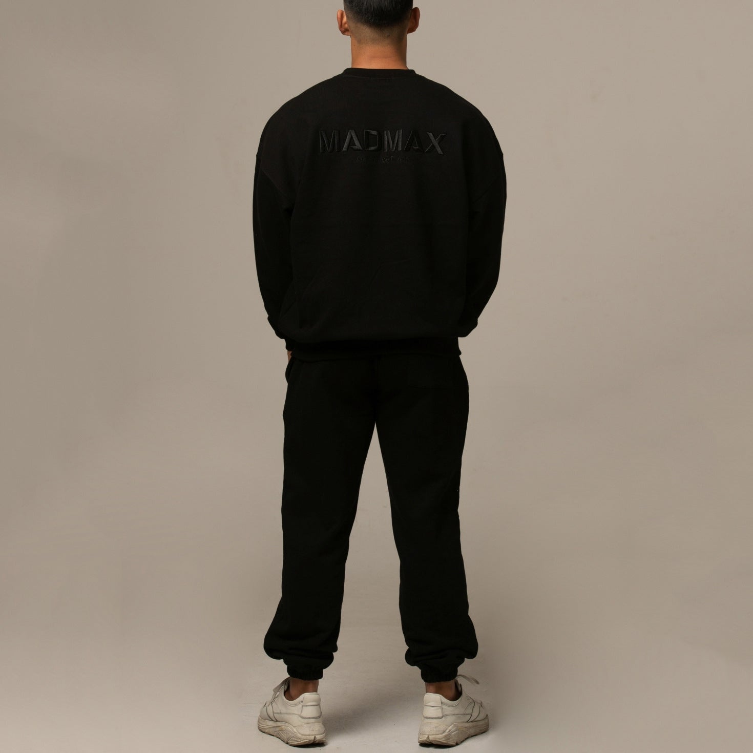 Men's Sports Leisure Running Thick Long Sleeve Hoodless Loose Embroidered Hoodie Pants