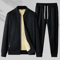 Mens Stand-Up Collar Sportswear Casual Two-Piece Set