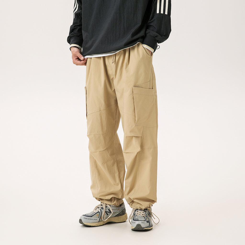 Retro Parachute Soldier Pants Men