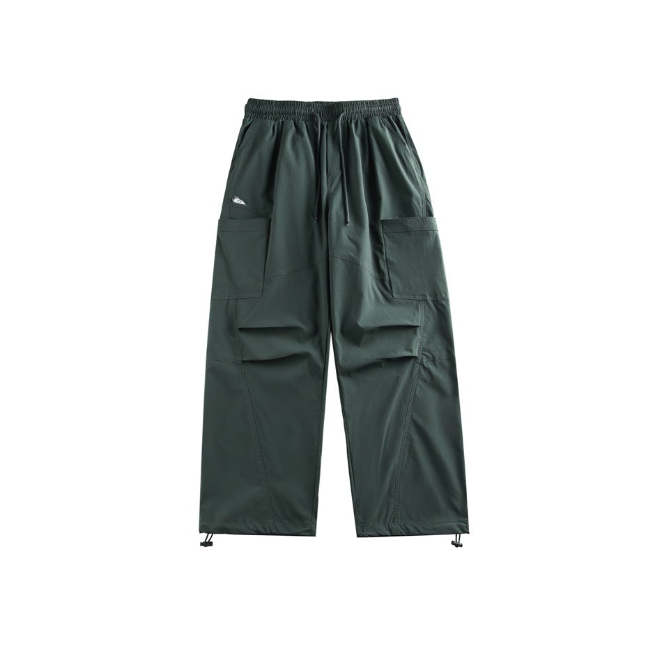 Retro Parachute Soldier Pants Men